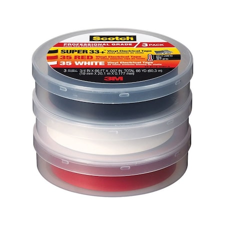 Scotch Scotch 3/4 in. W X 66 ft. L Multicolored Vinyl Electrical Tape 6132-10828/6
